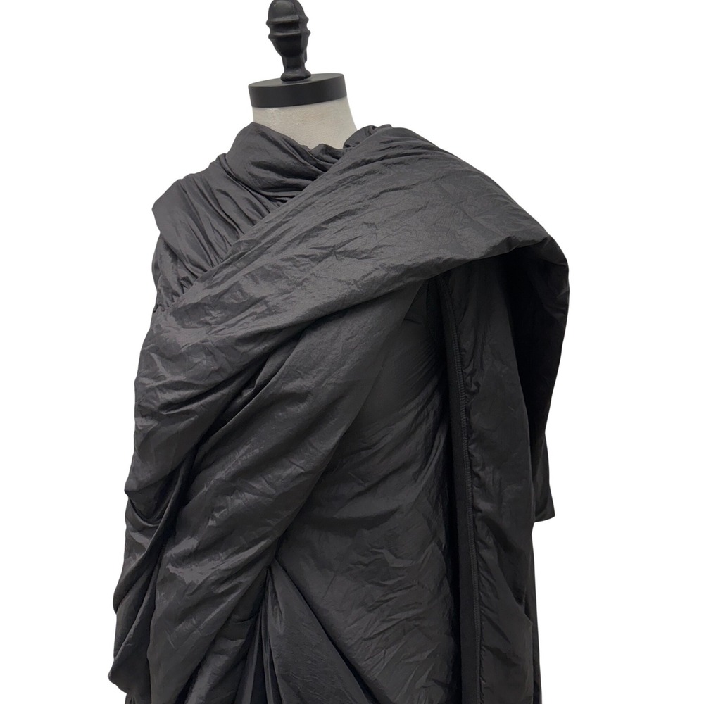 Rick Owens Women's Black Nylon Puffer Lakme Coat Jacket Size 40 Made in Italy - Picture 4 of 8